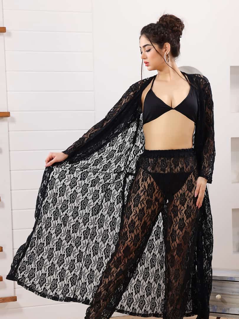 Girls Black Net Nightdress Womens Black Lace Gauze Lotus Ruffer Night Dress Spaghetti Strap Summer Sleepwear Girls Black Net Nightdress Womens Black Lace Gauze Lotus Ruffer Night Dress Spaghetti Strap Summer Sleepwear