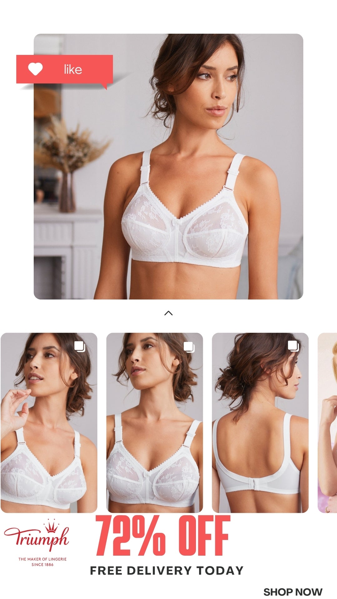 (PACK OF 3) TRIUMPH DOREEN WORLD FAMOUS BRA (❣️Winter Sale❣️)