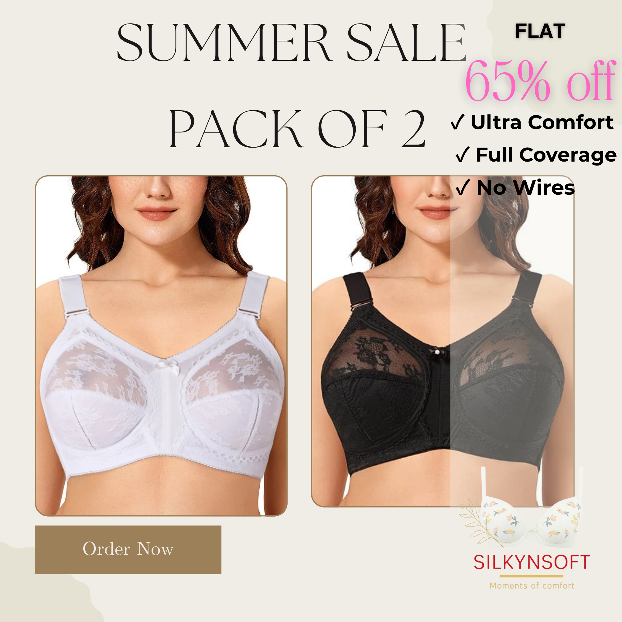 PACK OF 2 🏝️ TRIUMPH DOREEN WORLD FAMOUS SUMMER MEGA SALE 🏵 FREE DELIVERY