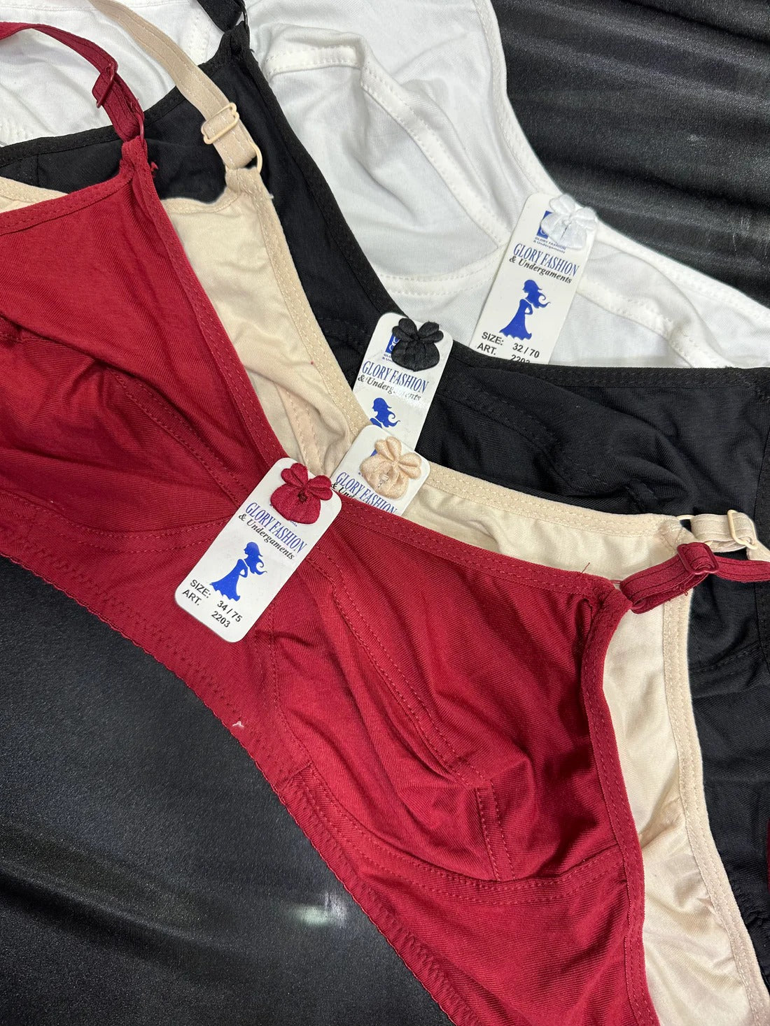 Glory Fashion Everyday Comfort Non-Wired Cotton Blend Bra