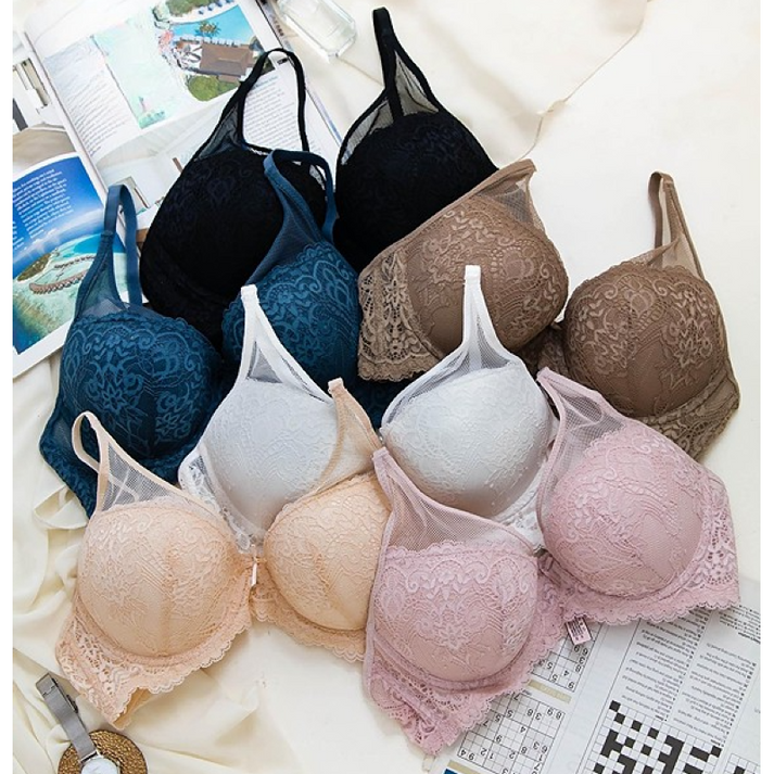 Comfortable Padded Spandex Lace Bra