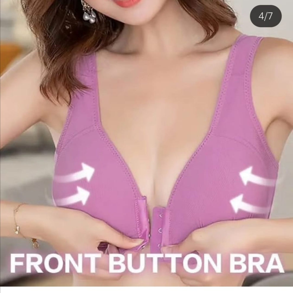 Silkynosft Signature  Premium Quality lightly paded wide strap Front huks open bra❤️