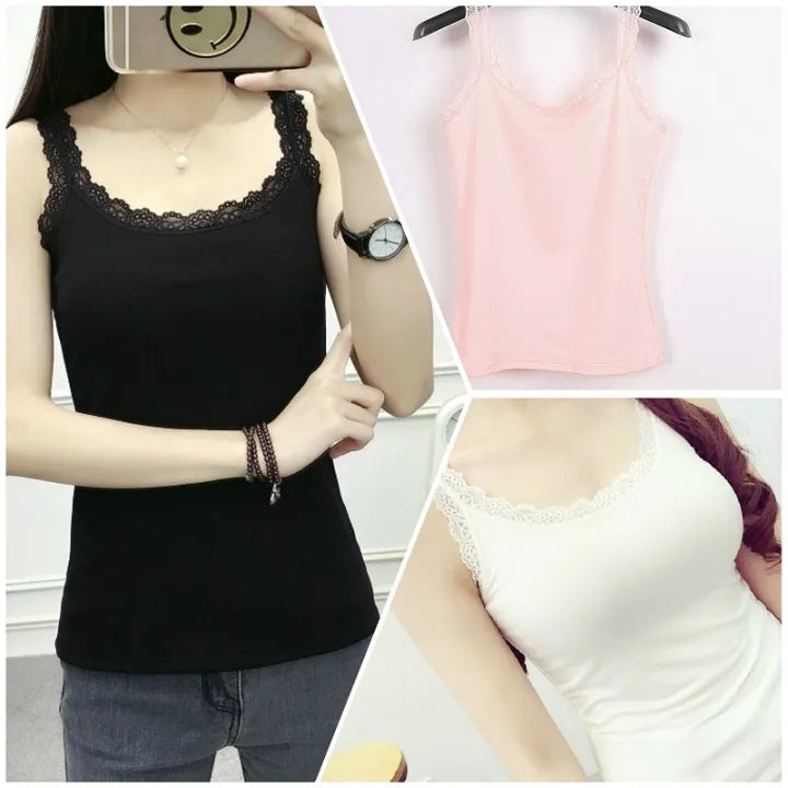 *Pack of 4*luxury high quality Cotton stretchable girls Camisole❤️