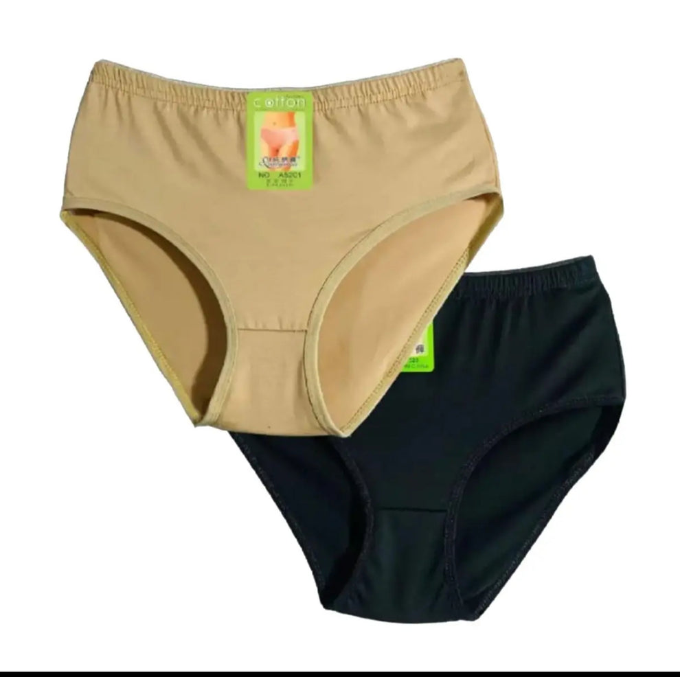 Silkynosft Signature  pure Cotton basic panties ##Pack of 2❣️