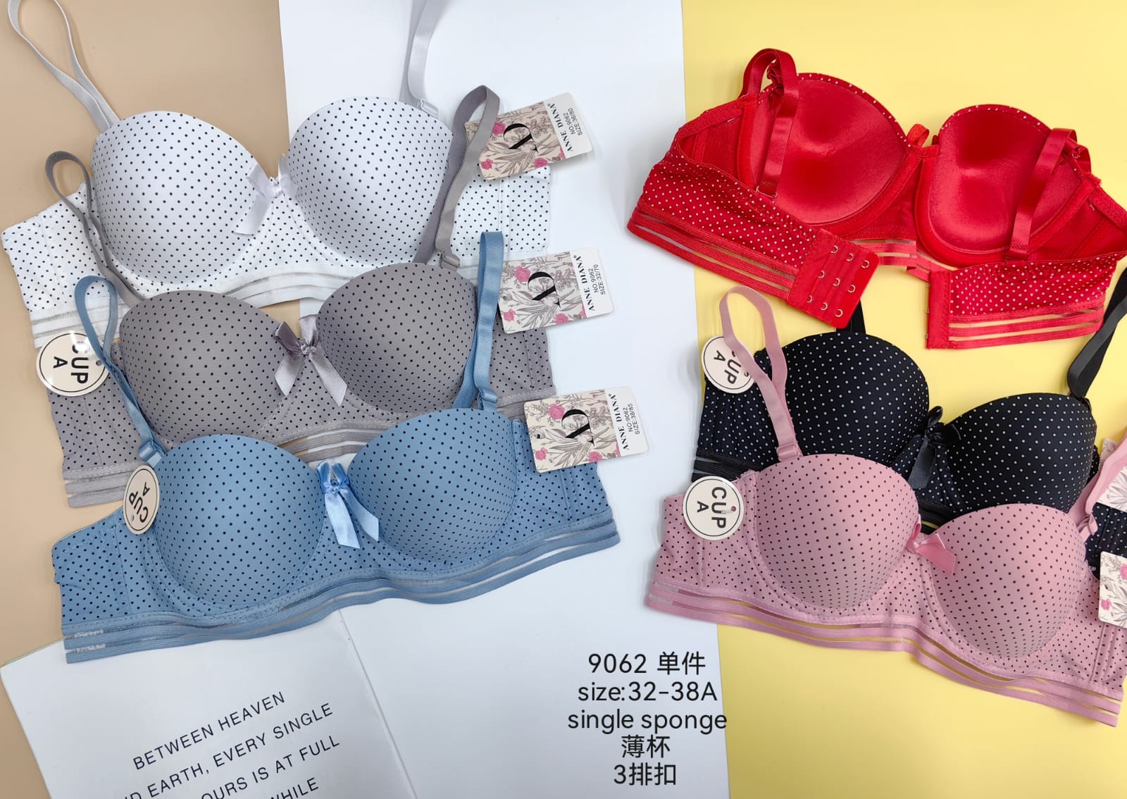 SilkySoft Dot Delight Classic Dot Push-Up Bra-9062