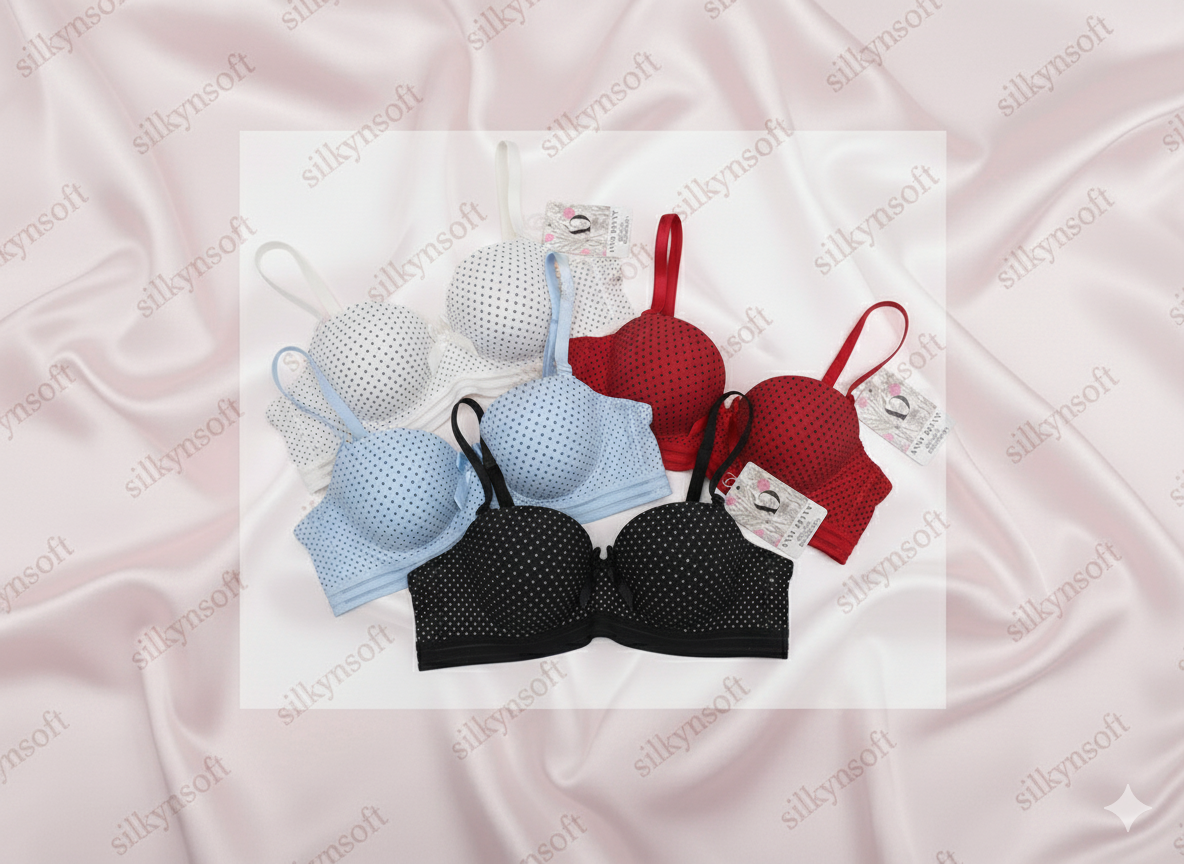 SilkySoft Dot Delight Classic Dot Push-Up Bra-9062