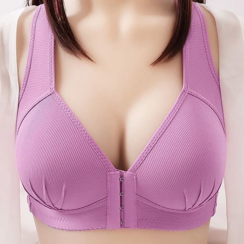 Silkynosft Signature  Premium Quality lightly paded wide strap Front huks open bra❤️