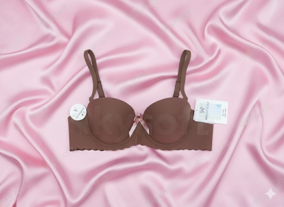 Elara Luxe Smooth Seamless Half-Cup Bra-3133