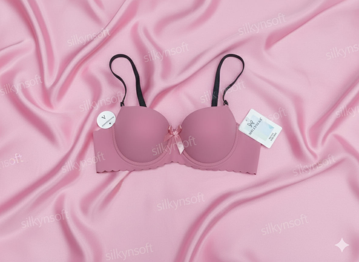 Elara Luxe Smooth Seamless Half-Cup Bra-3133