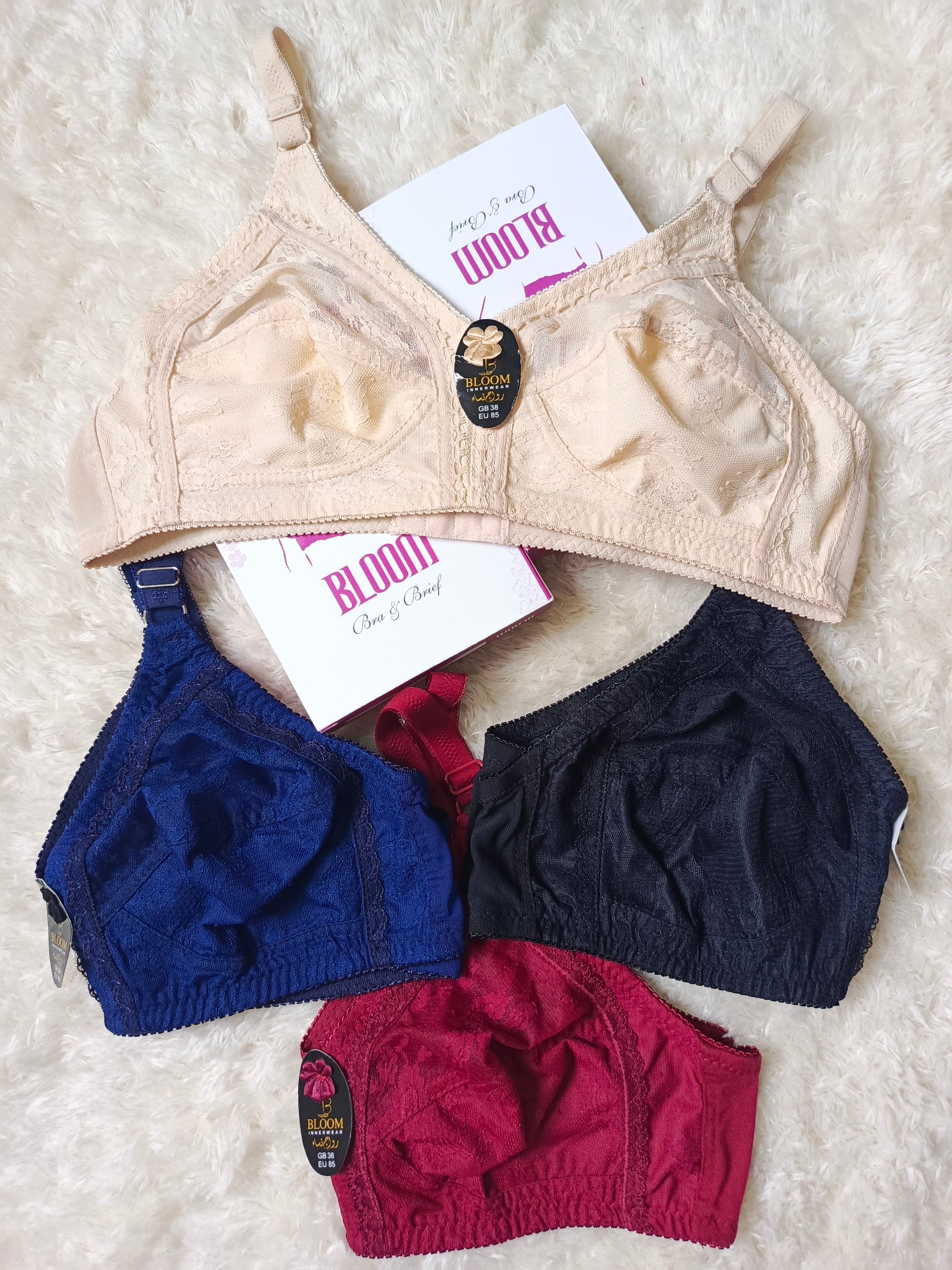 Bloom Comfort Lace Bra – Pack of 4 Colors