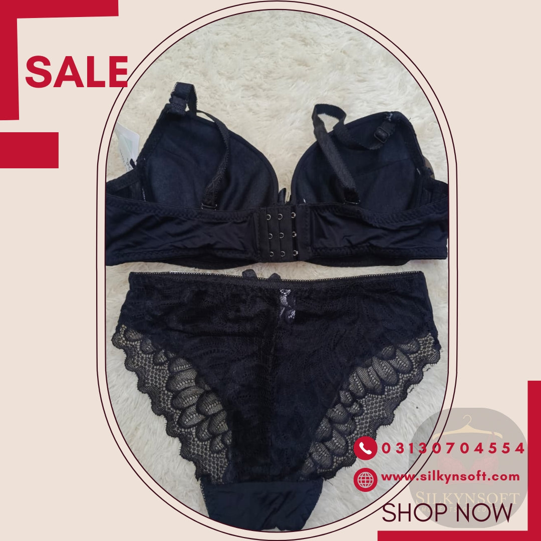 SilkynSoft Luxe Comfort Padded Bra & Brief Set – Full Support (38–44)