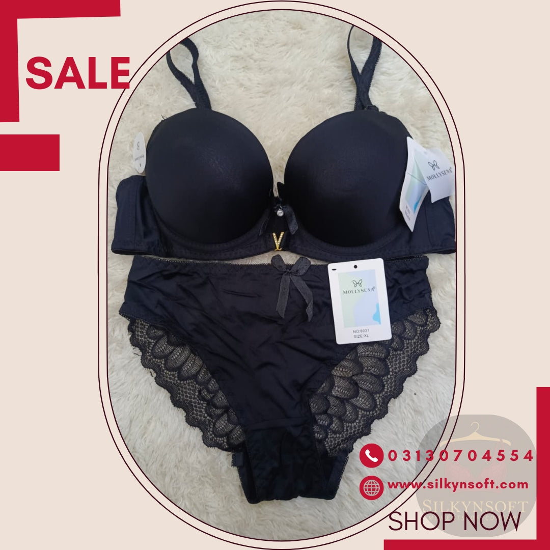 SilkynSoft Luxe Comfort Padded Bra & Brief Set – Full Support (38–44)