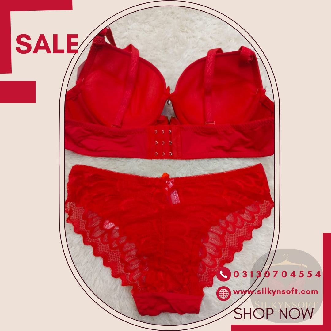 SilkynSoft Luxe Comfort Padded Bra & Brief Set – Full Support (38–44)