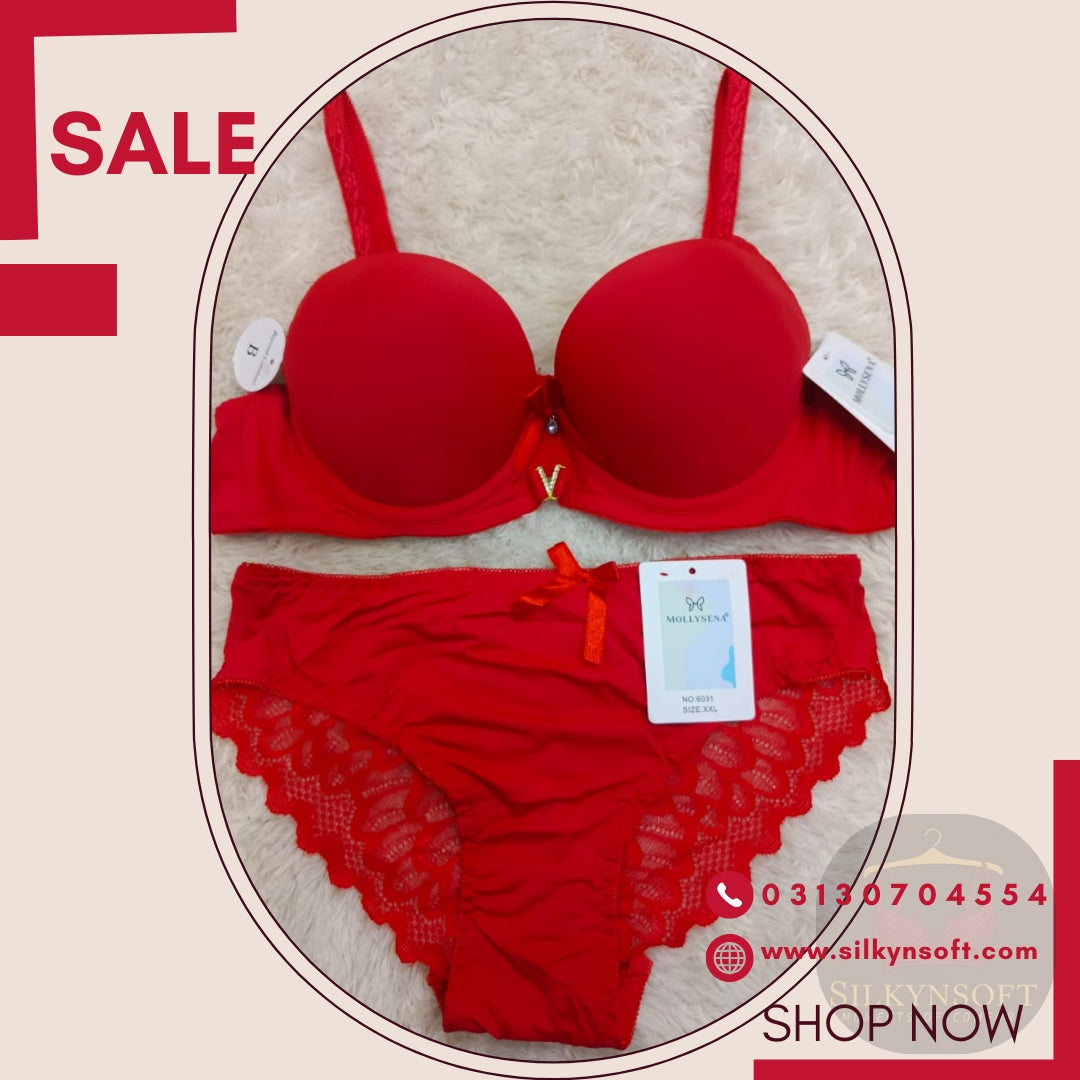 SilkynSoft Luxe Comfort Padded Bra & Brief Set – Full Support (38–44)