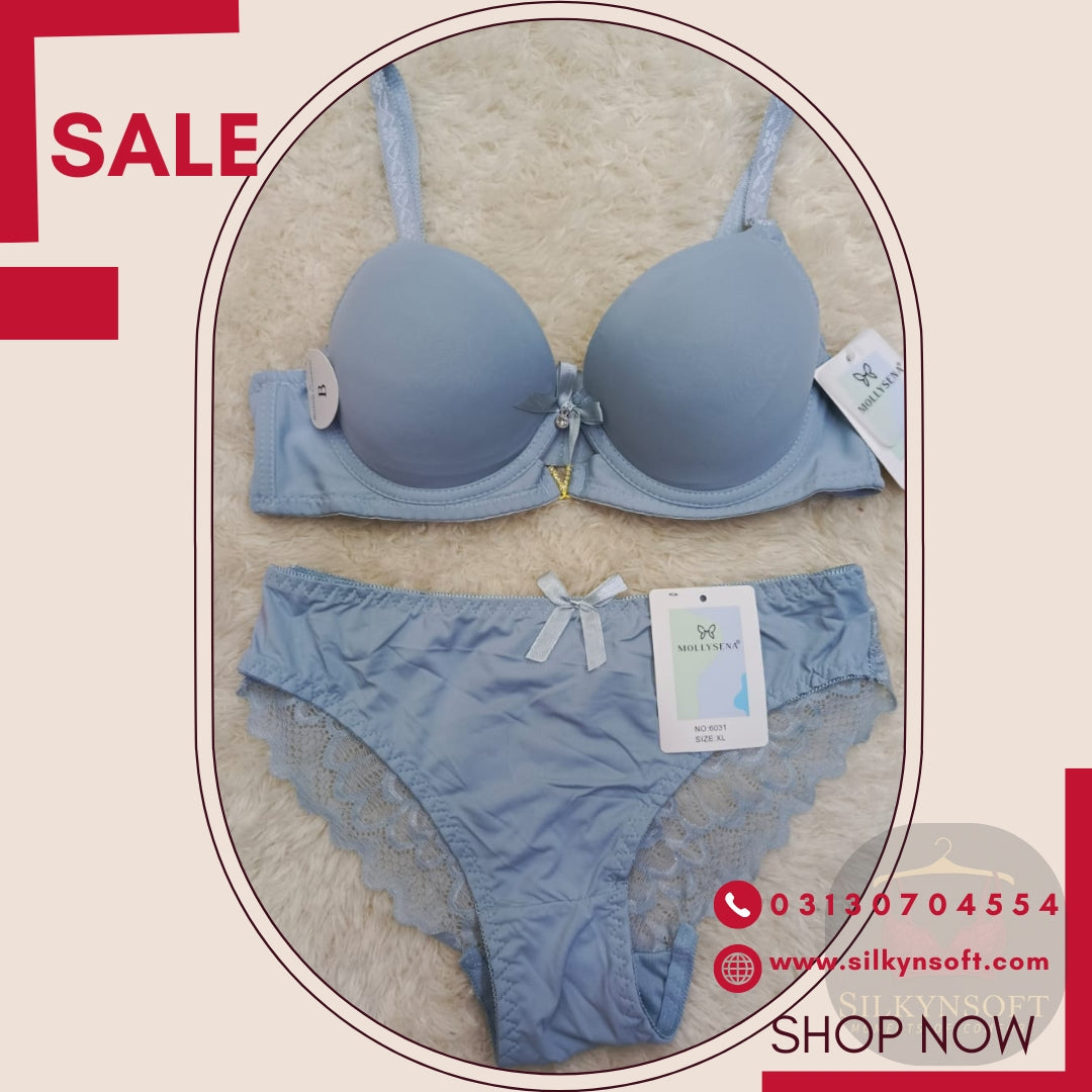 SilkynSoft Luxe Comfort Padded Bra & Brief Set – Full Support (38–44)