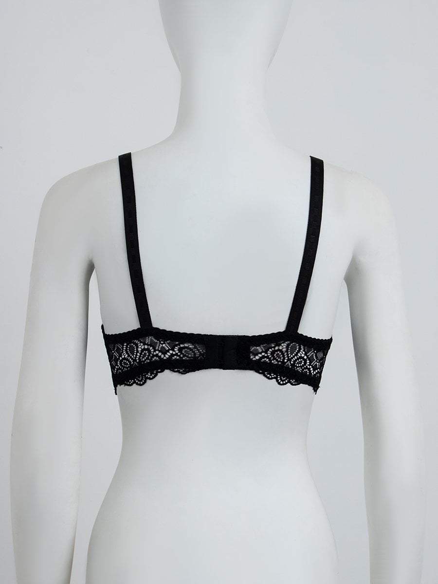 Lace Design Non-Padded Non-Wired Bra