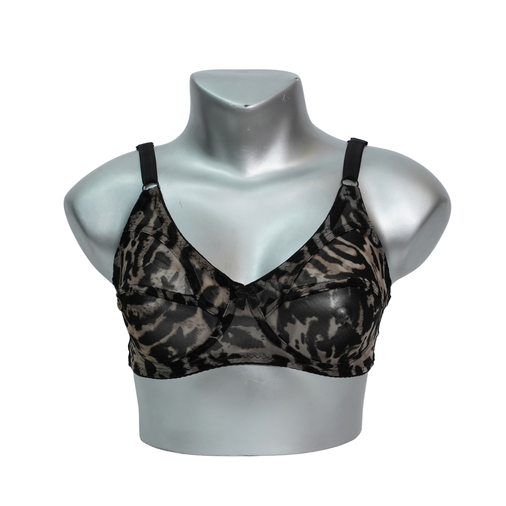 CHEETAH PRINTRED NON PADDED & NON WIRED BRA