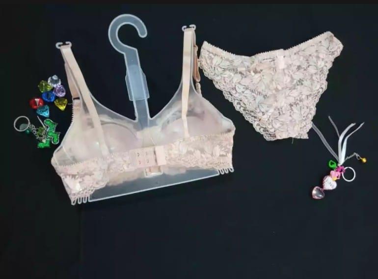 Women's underwear set beauty lacy back bra sets bras and panties hollow embroidery underwear