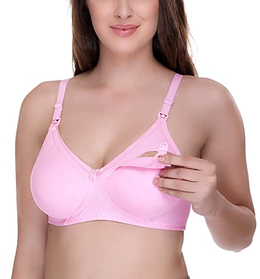 3 BUTTON FRONT OPENING NURSING BRA FOR BREAST FEEDING –