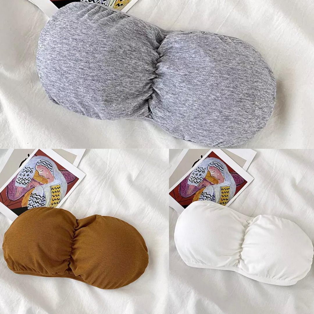 PACK OF 3 STRAPLESS  THIN PADDED BRA