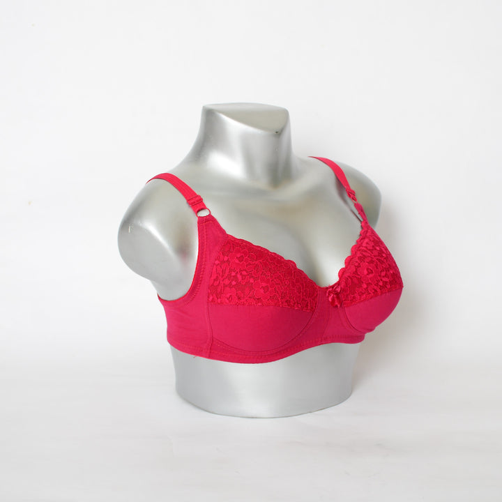 Embroidery light padded bra