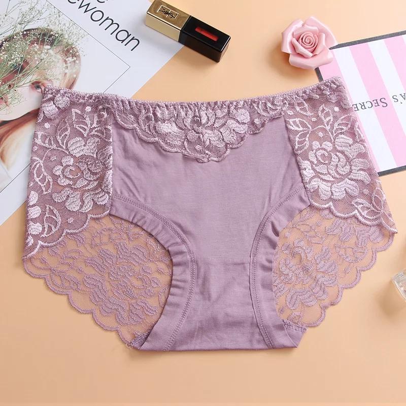 PACKS OF 3 SATIN PANTIES WITH LACE