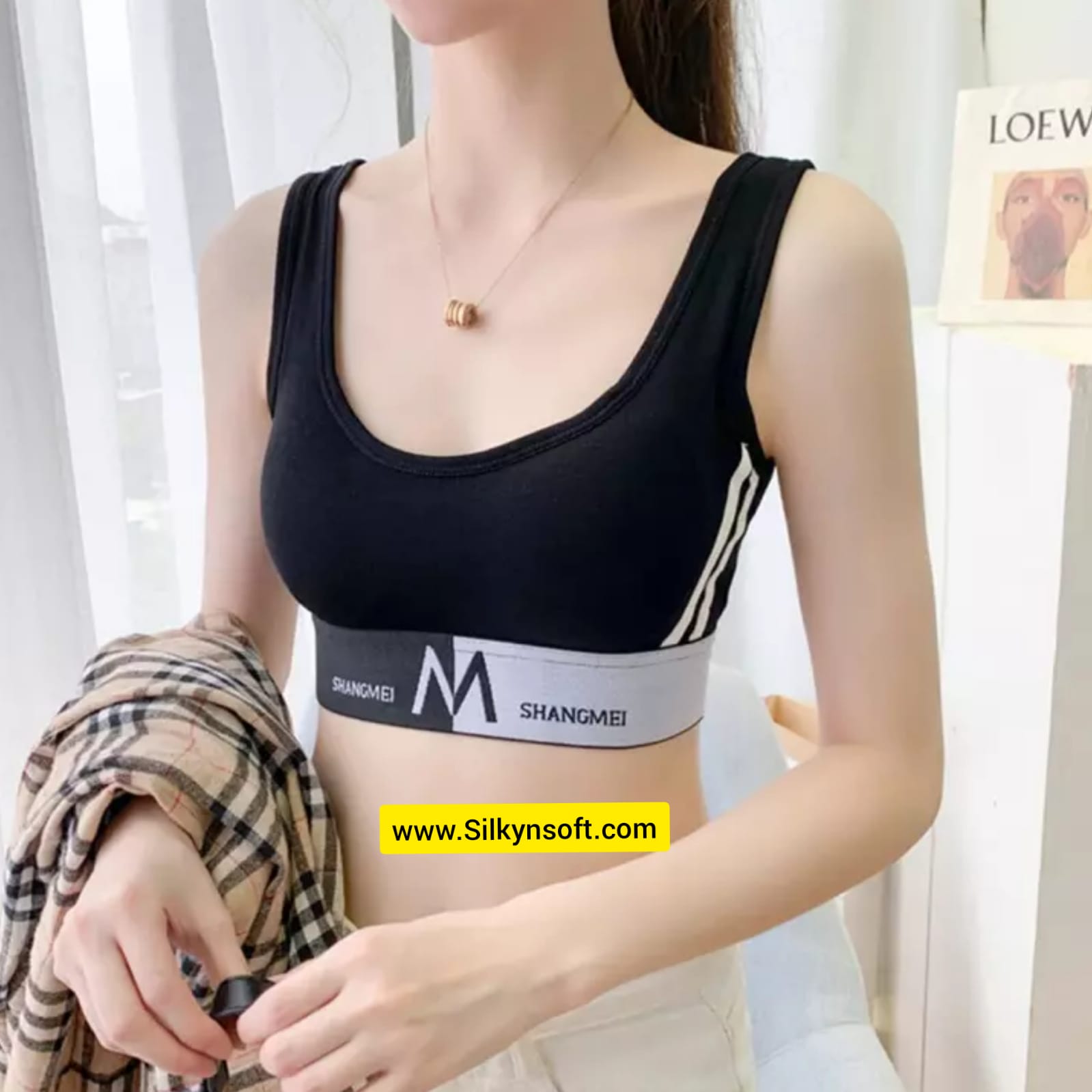 Korean Beautiful Back Sports Bra Girl Suit Gather Thick No Steel Ring Tube  Top Sexy Student Sports Breathable Underwear Suit