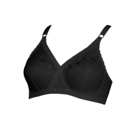 Buy Pack Of 2 (Skin & Black) - Jasmine - Non Padded Wirefree Knitted Cotton  Bra | Online in Pakistan 